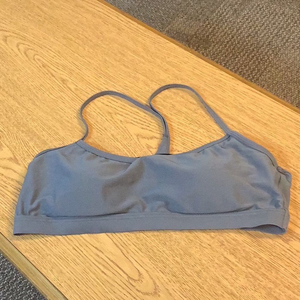 Splash Letics bikini top gray comfort light padding great for pool exercise